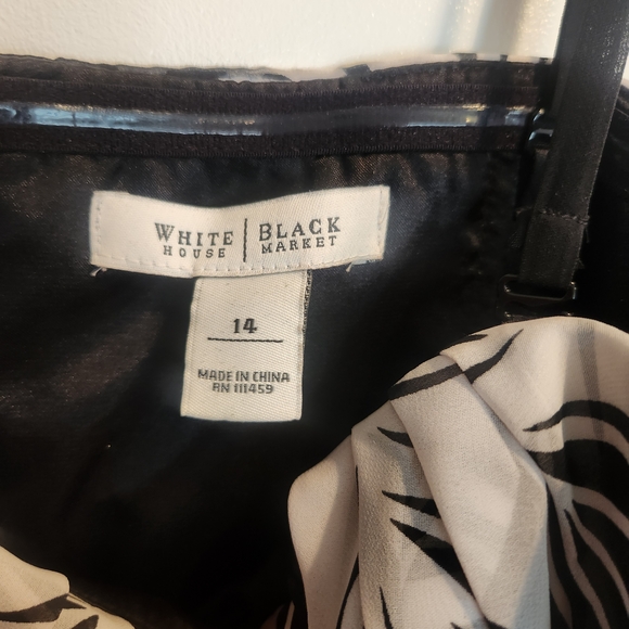 WHBM Knee Length Strapless dress with removeable adjustable straps Size 14  EUC - Picture 7 of 9